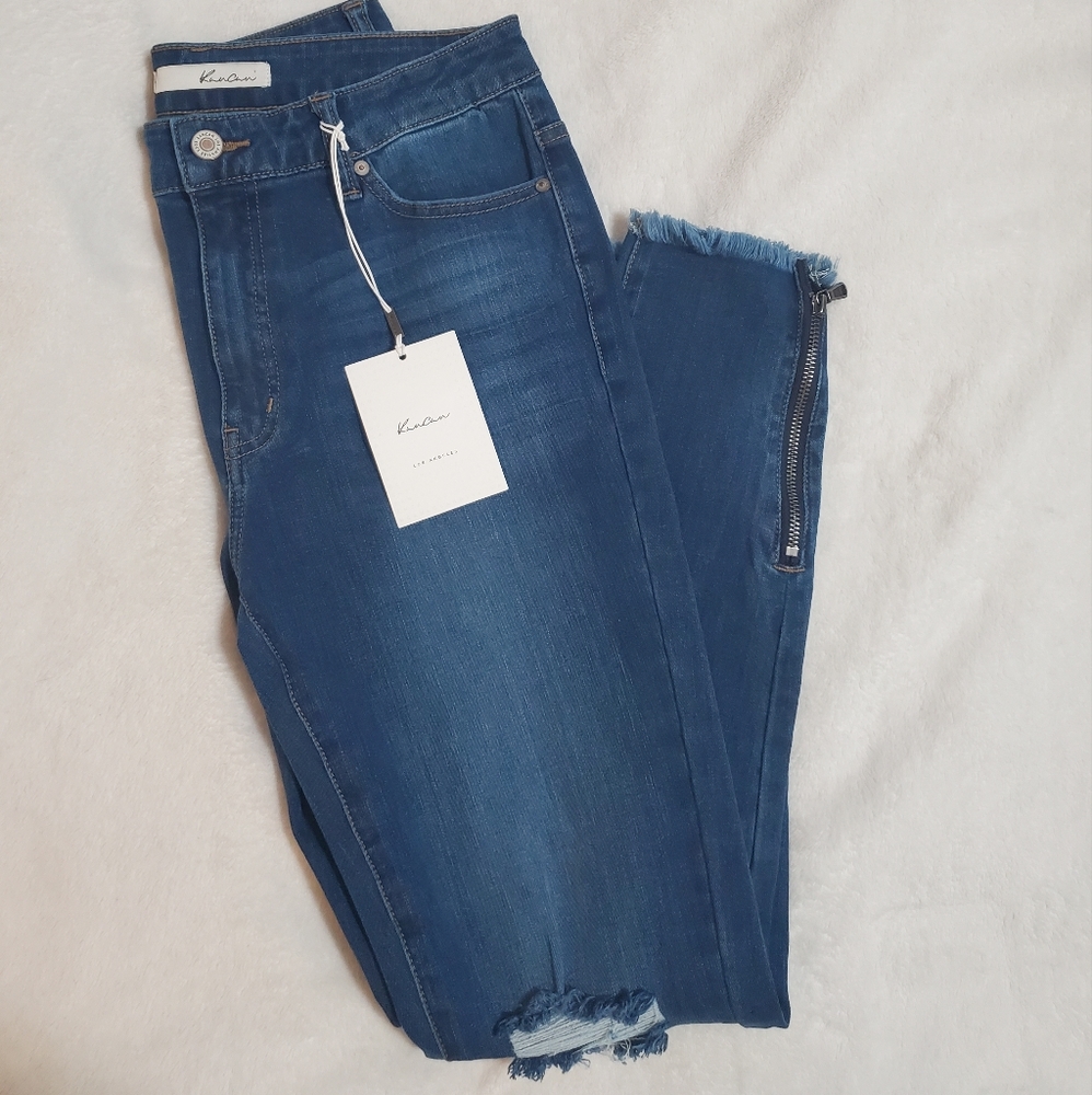 NWT! NEVER WORN! Kancan High-Rise Ankle Zip Skinny Jeans 9/28